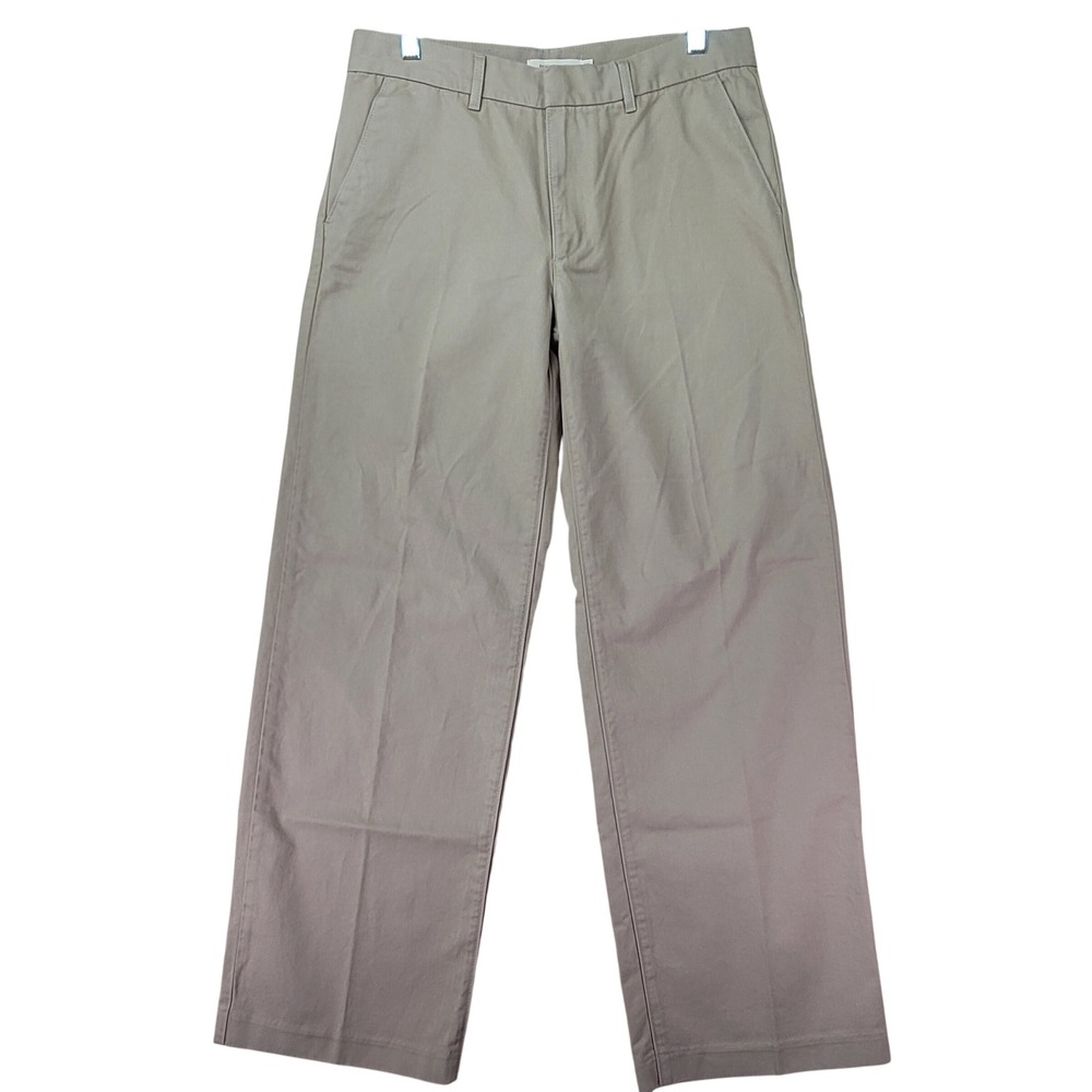 Levi's‎ Baggy Trousers Women 32x31 Khaki Tan Excellent Cotton High Rise Wide Leg